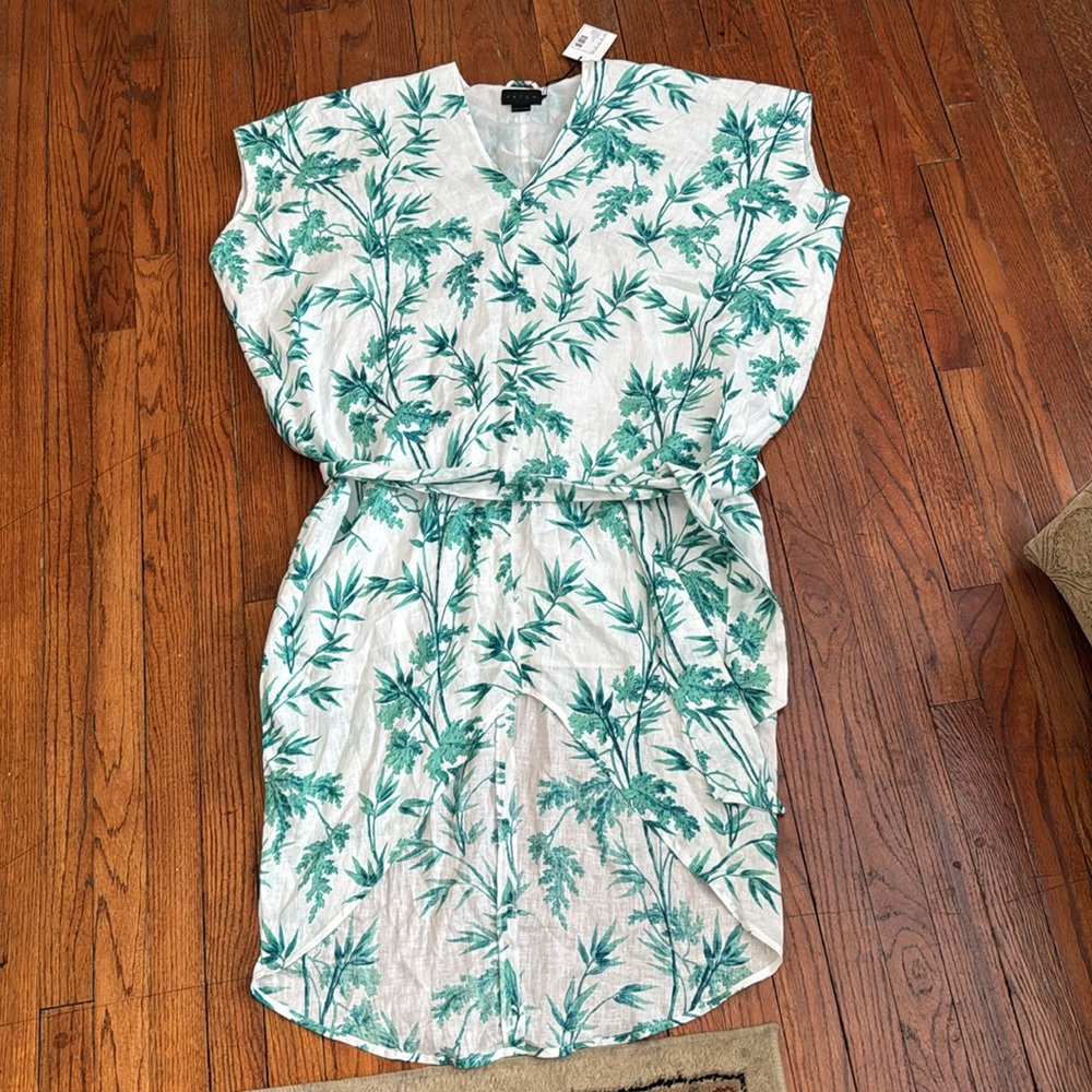 O/S Petite Hatch The Linen Riviera Caftan Dress - Picture 3 of 7